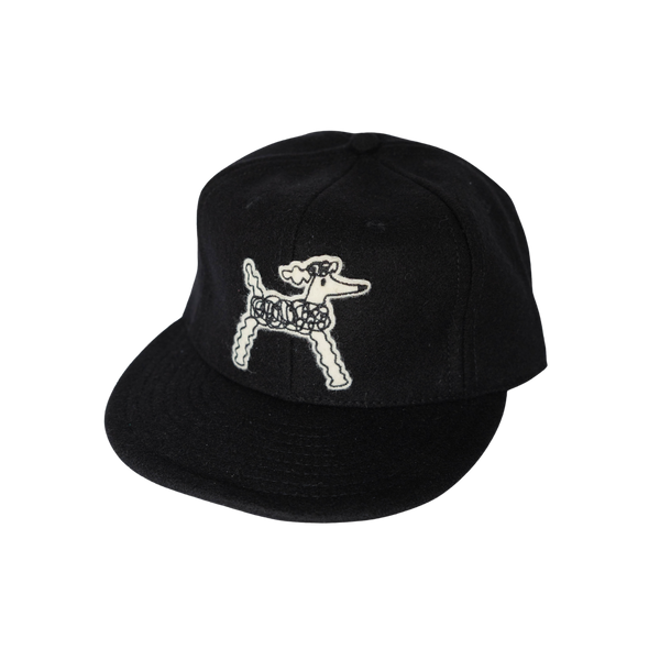 Black Poodle Wool Ballcap
